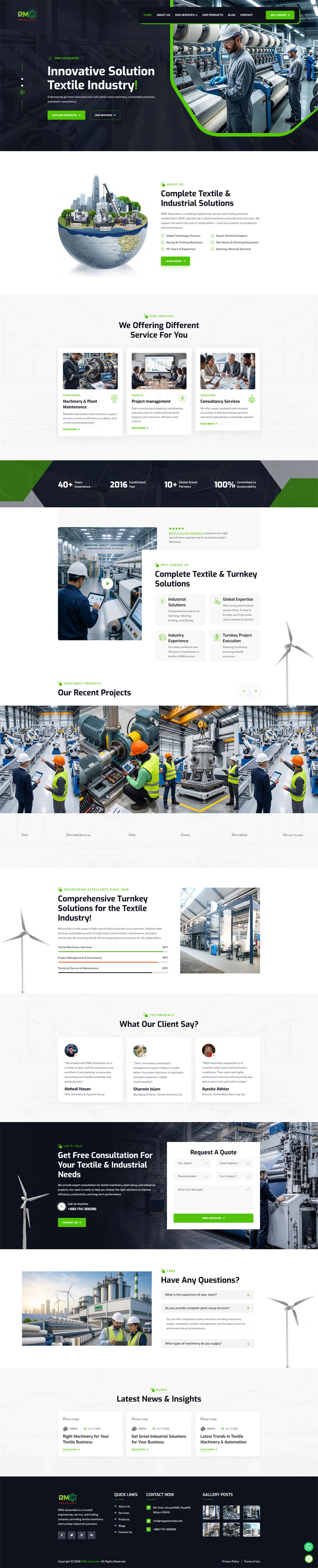 RMG Associates — website screenshot