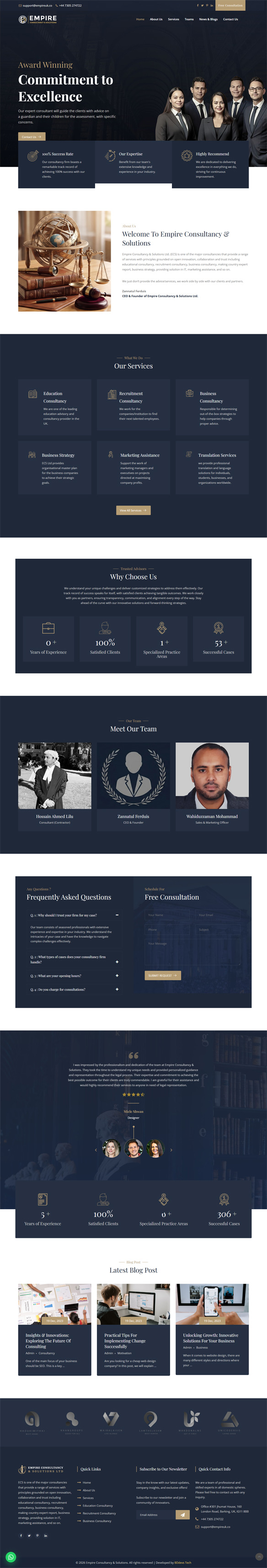 Empire Consultancy & Solutions Ltd. — website screenshot