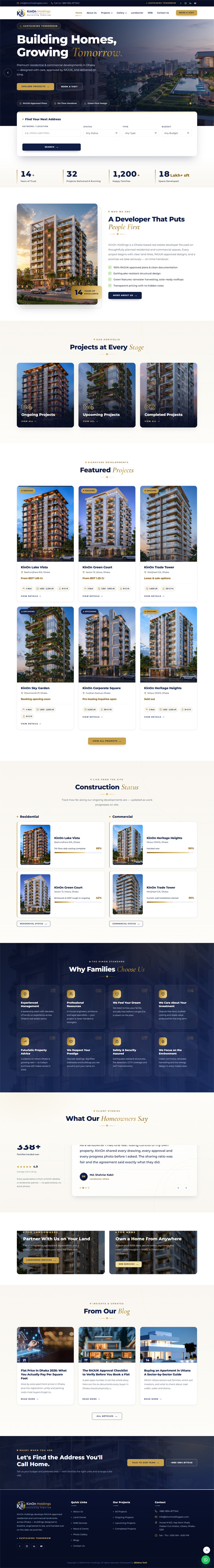 Kinon Holdings PLC — website screenshot
