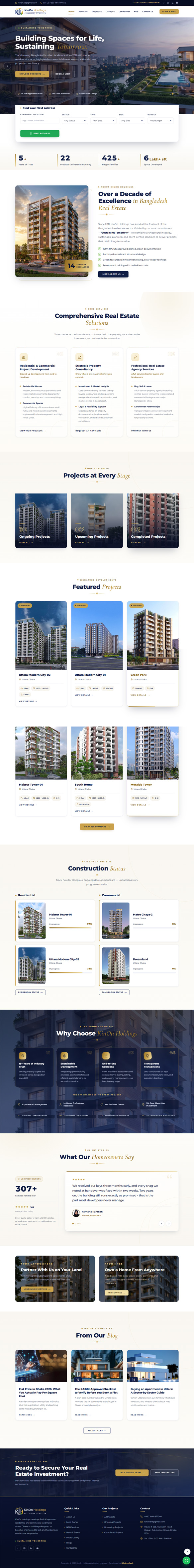 Kinon Holdings PLC — website screenshot