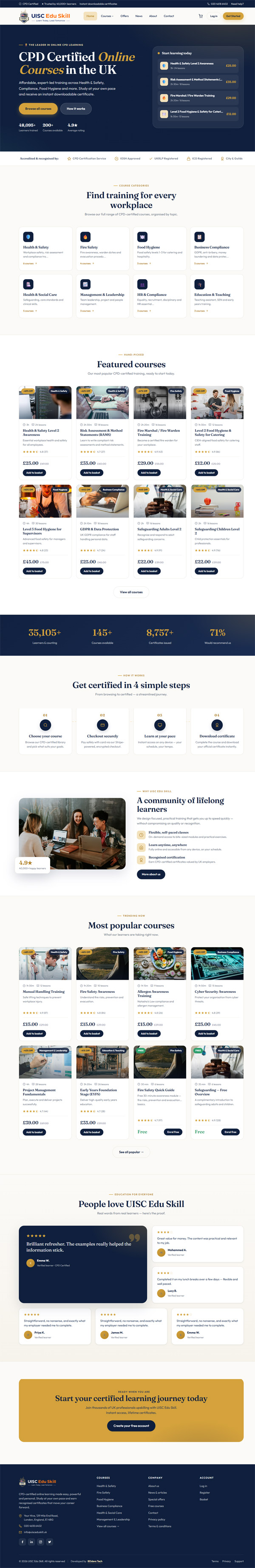 UISC Edu Skill — website screenshot